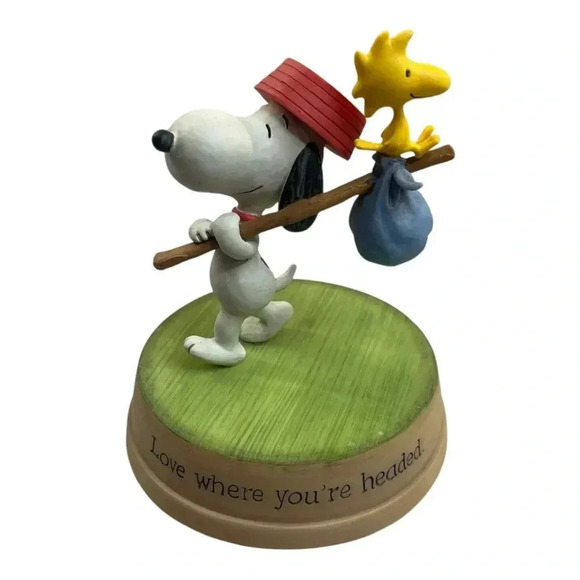 Hallmark Peanuts Gallery 2013 Snoopy “Love Where You’re Headed” Figurine in Box - Picture 1 of 12
